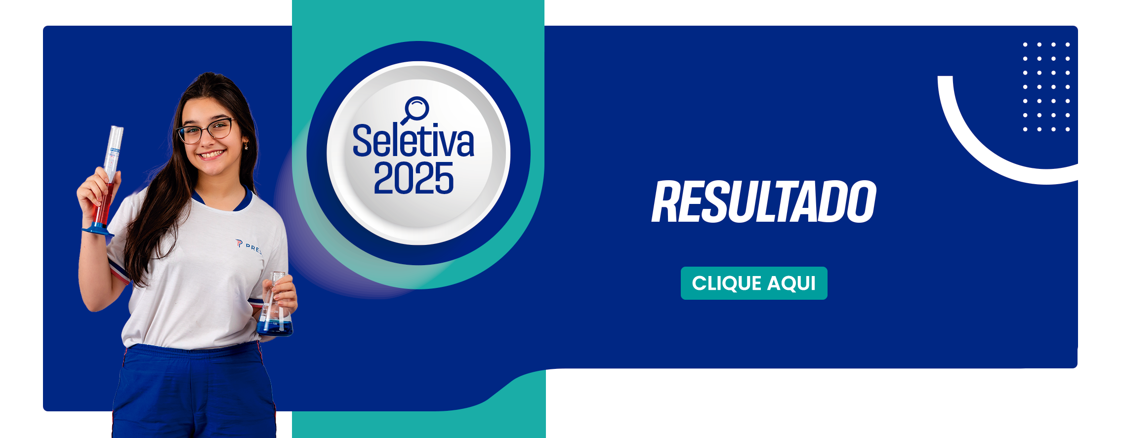 Seletiva de Bolsa 2025 - Start banner resultado