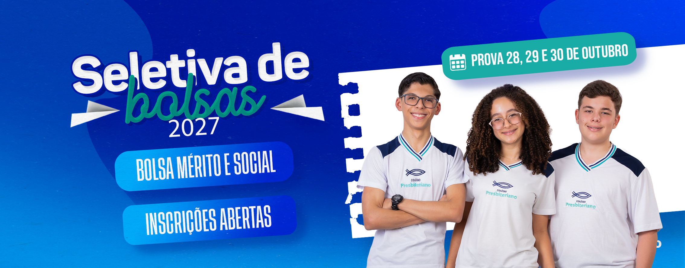 Start banner site - Inscrições abertas